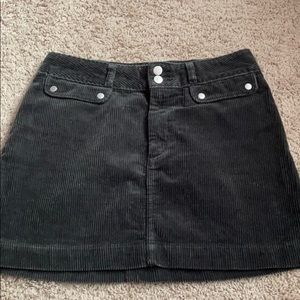 Corduroy mini skirt
